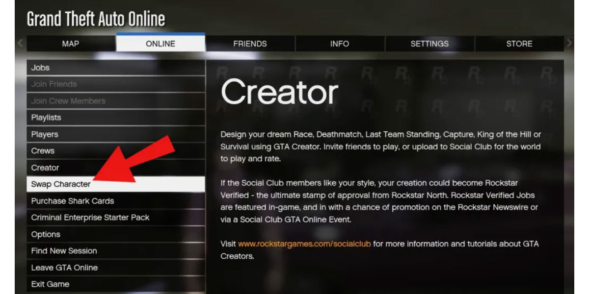 character switch in gta 5