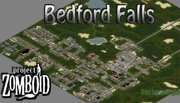 bedford falls in project zomboid map