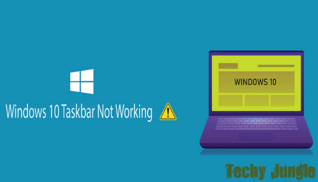 Taskbar not working windows 10