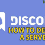 how to delete discord servers