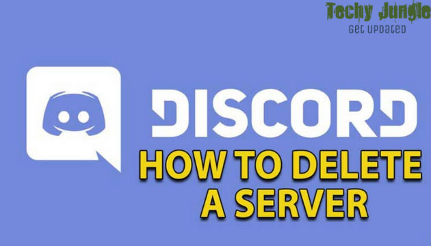 how to delete discord servers
