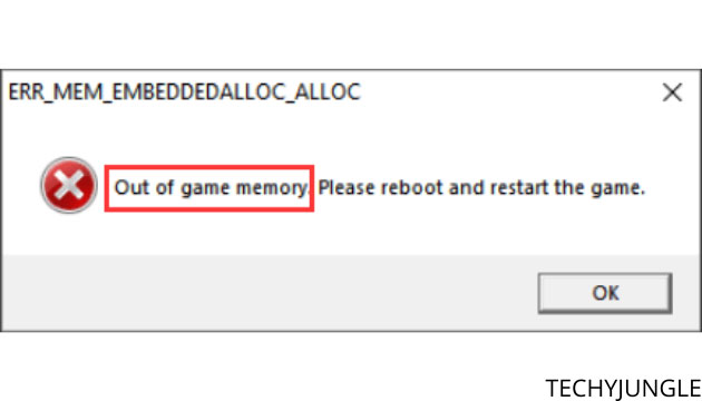 memory error gta 5