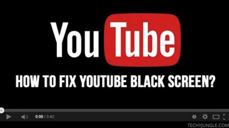 black screen on YouTube
