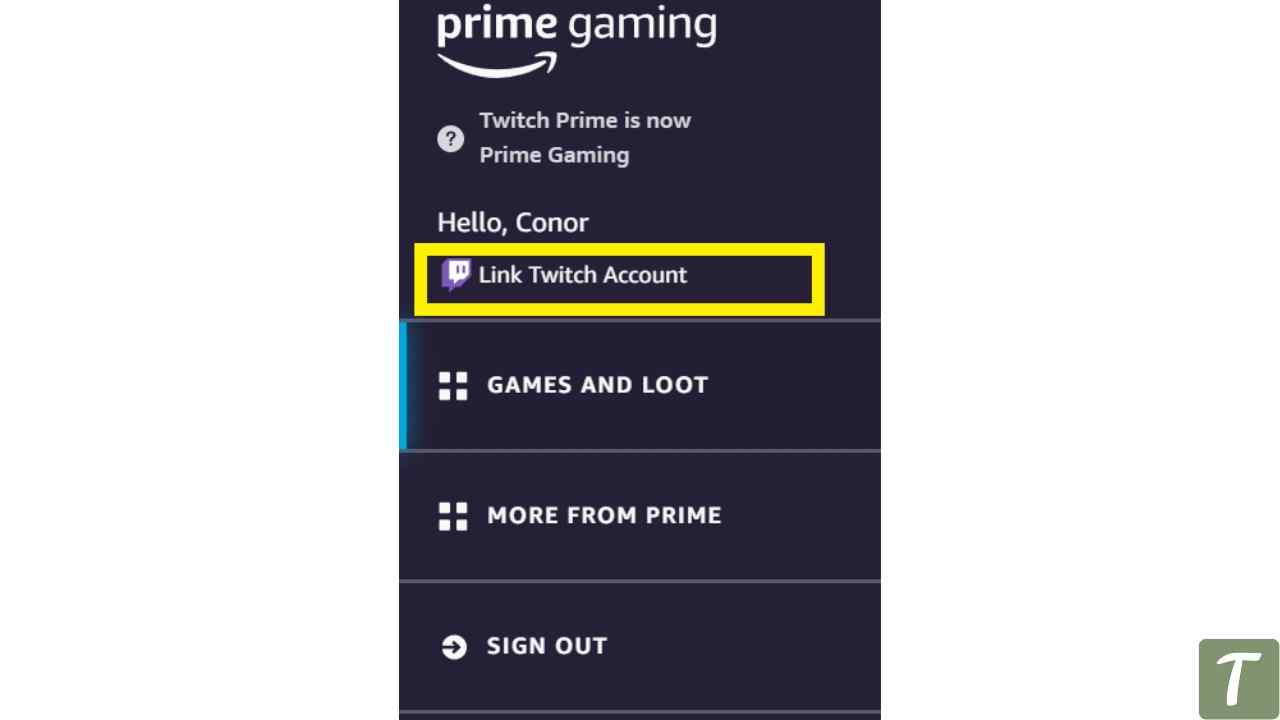 how to connect amazon with twitch