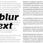 unblur text on website
