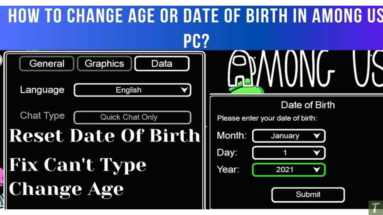 among us change date of birth