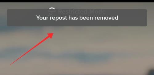 repost removed on tiktok