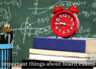 Important things about board exams