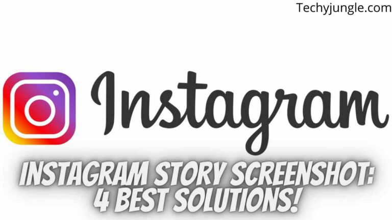 Instagram story screenshot: 4 Best Solutions!