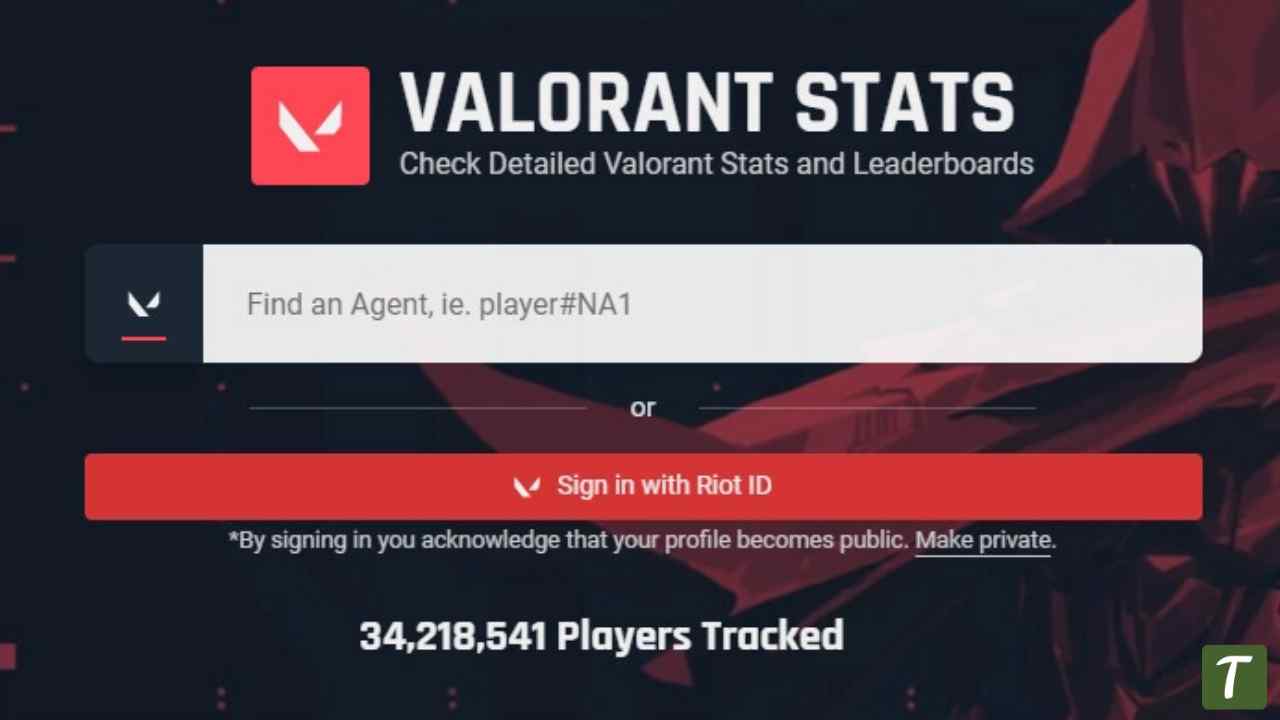 Valorant stats tracking using Tracker. gg