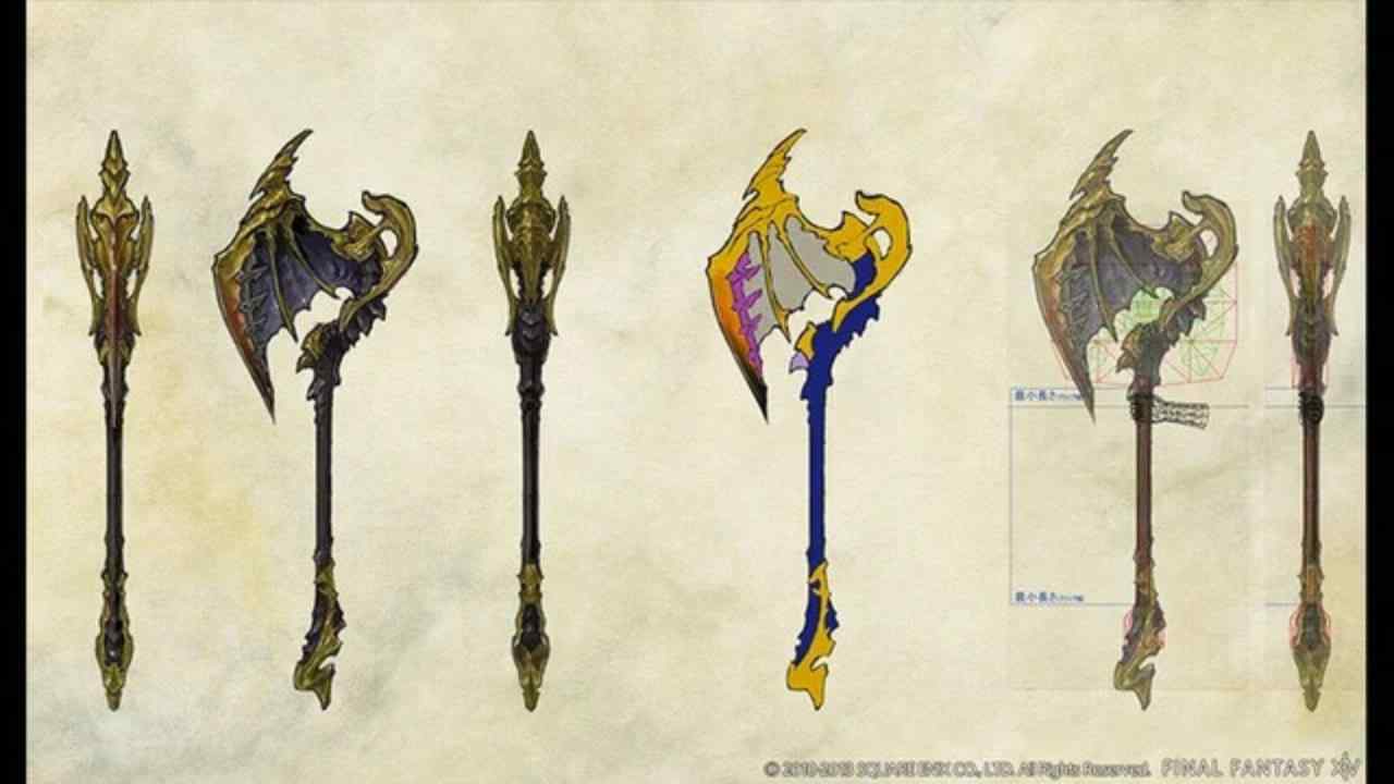 some FFXIV Weathered weapons