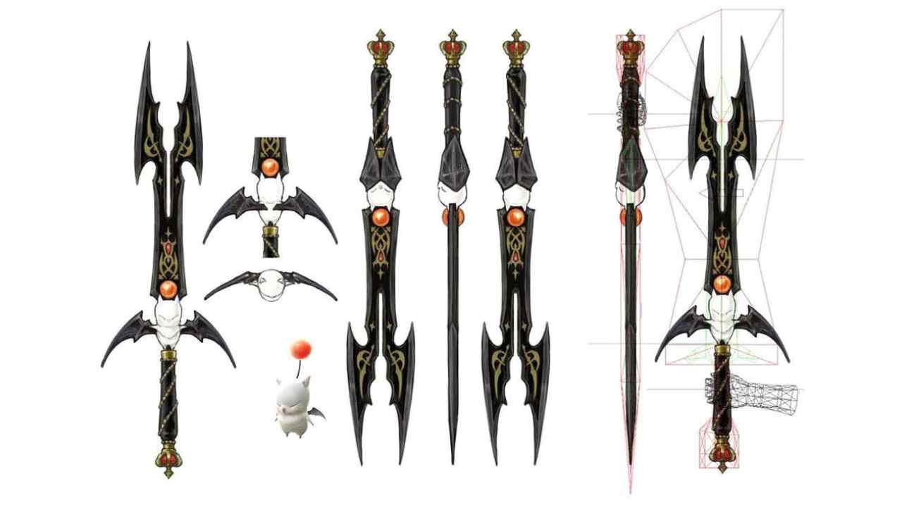 various FFXIV Weathered weapons