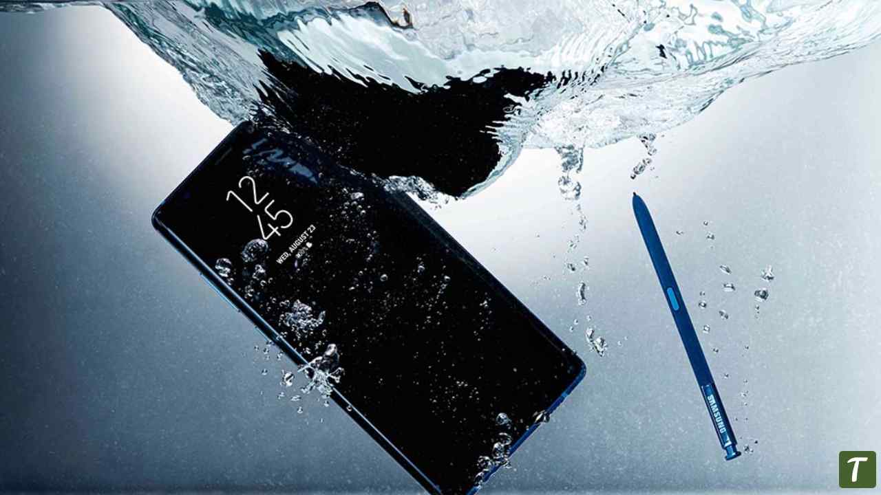 phone under water