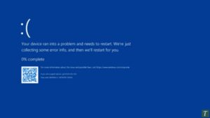 Blue Screen Error in Windows